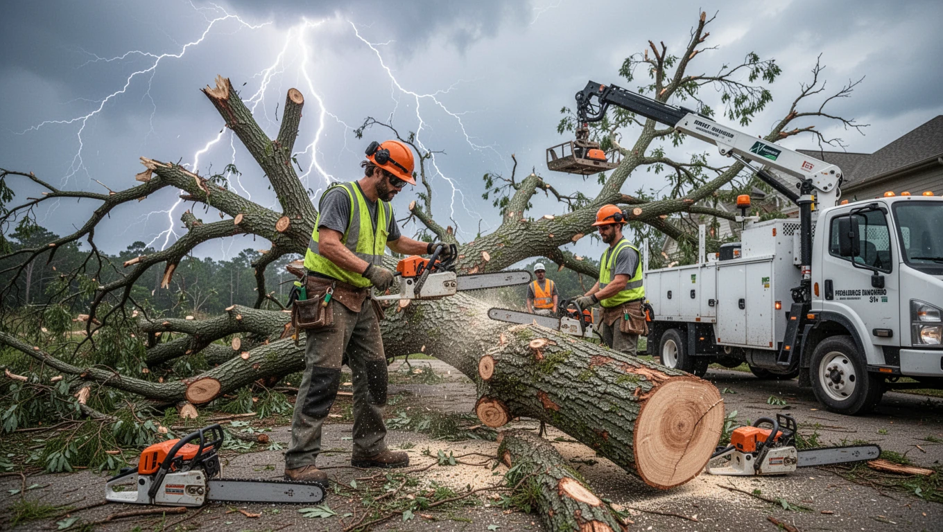 Storm Damage Tree Cleanup