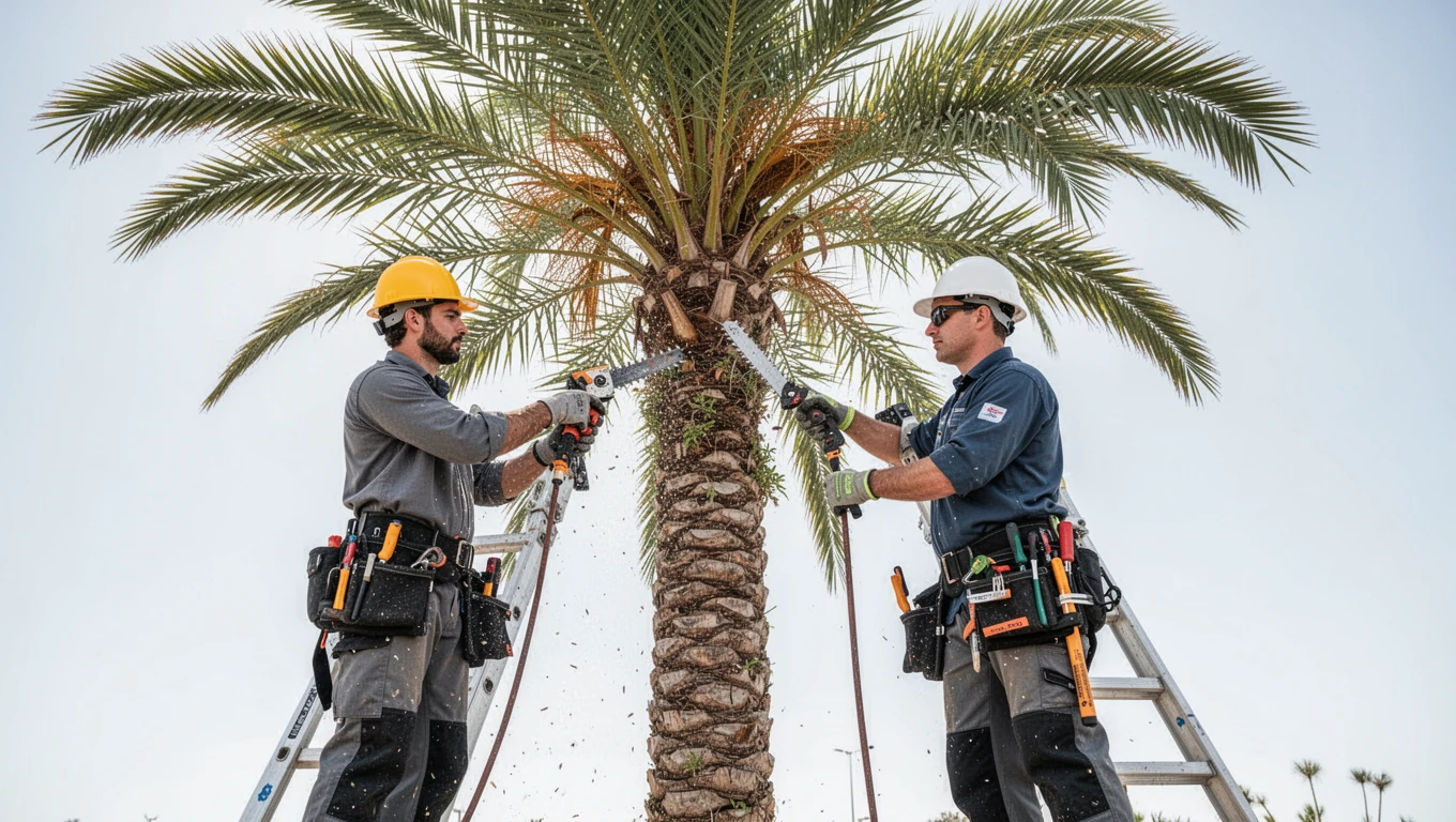 Palm Tree Trimming